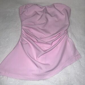 Akira Pink Strapless Top